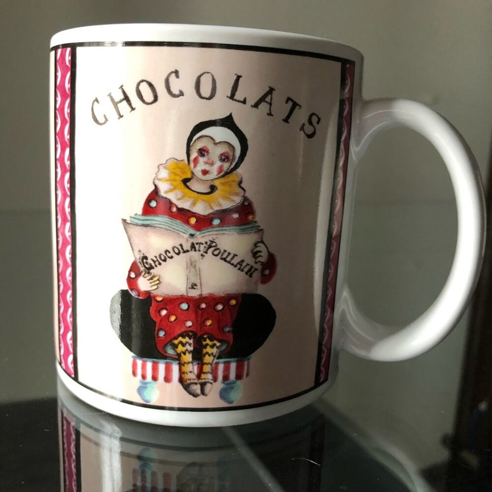Sakura Table Mug Unisex OS White‎ Excellent Chocolat Poulain Clown Pierrot Mug